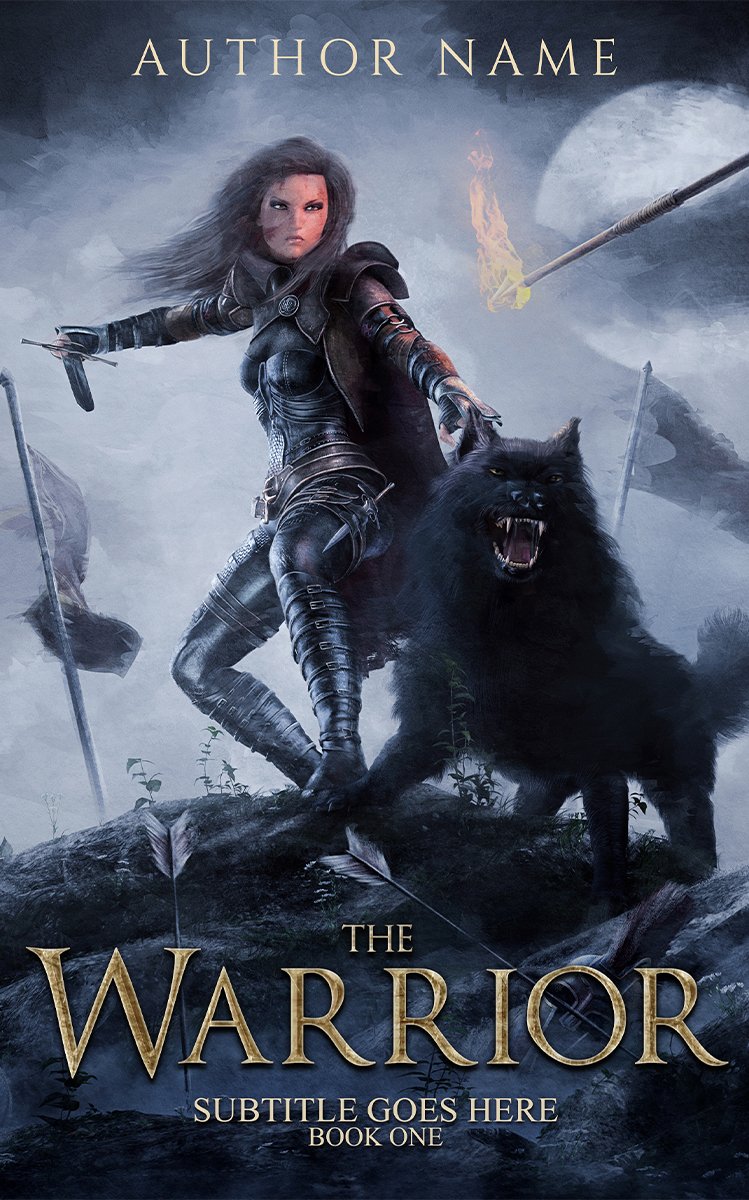 The Warrior – eBook, audio cover, paperback, case and dust jacket