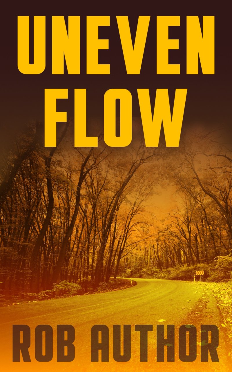 Uneven Flow – A Winding Road Lined with Trees