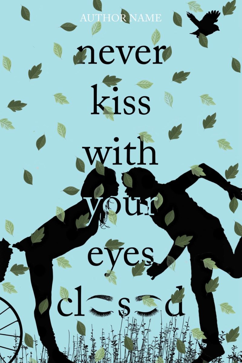 Kissing with your eyes closed (background or simple)