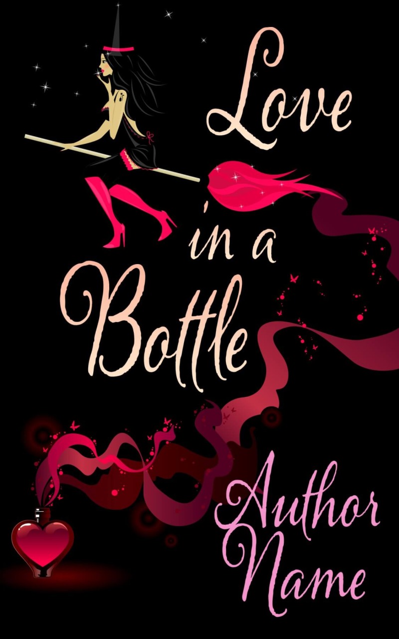 Love in a Bottle Romance Vector Cover