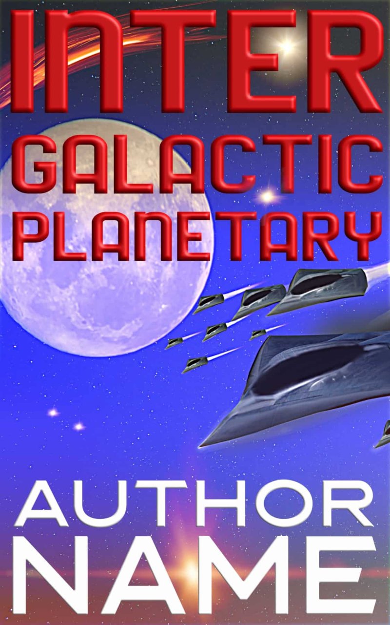Intergalactic – Spaceships Moon Comet Sun Sci-Fi
