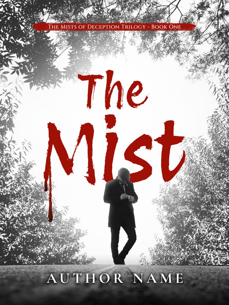 Premade Psychological Thriller Book Cover | The Mist (Trilogy Book 1)