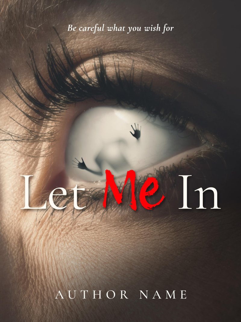 Premade Psychological Horror Book Cover – Paranormal Suspense | Creepy Body Horror & Dark Thriller