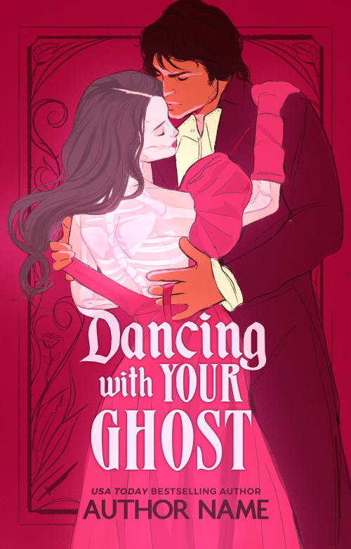 Illustrated Romantasy Book Cover | Dancing with Your Ghost