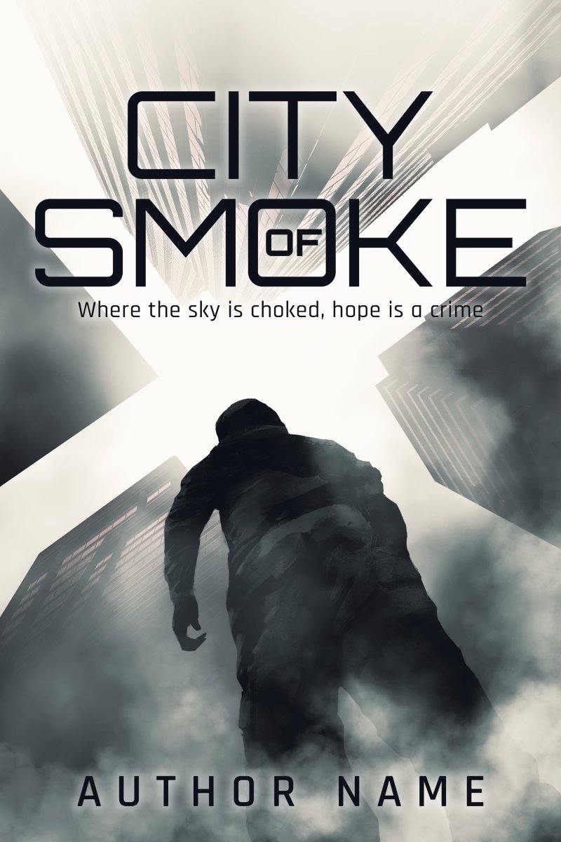 City of Smoke – Dystopian Sci-Fi & Post-Apocalyptic Premade Book Cover