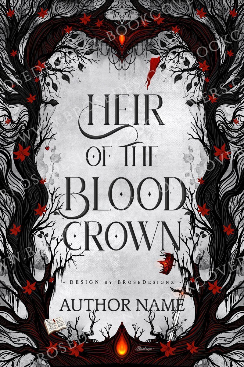 Heir of the blood crown | Fantasy premade book cover