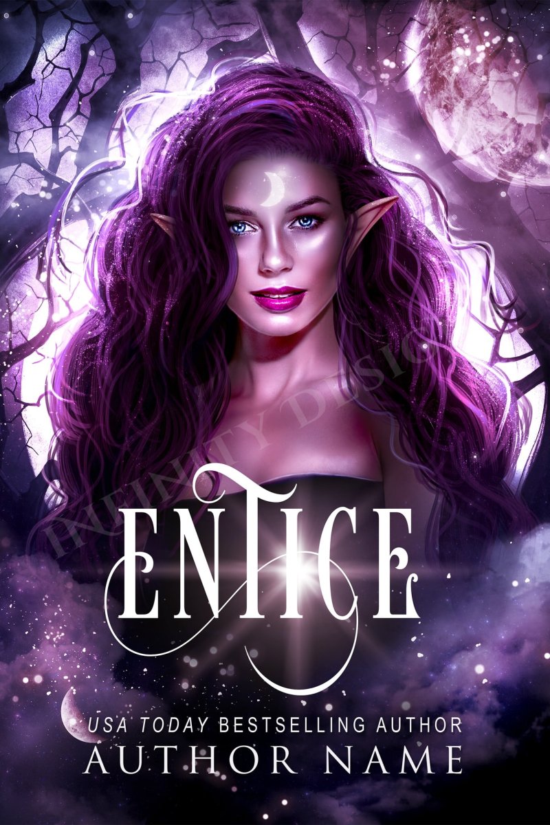 Premade Fantasy Book Cover – Enchanting Beautiful Woman for Epic or Romantic Fantasy